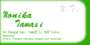 monika tamasi business card